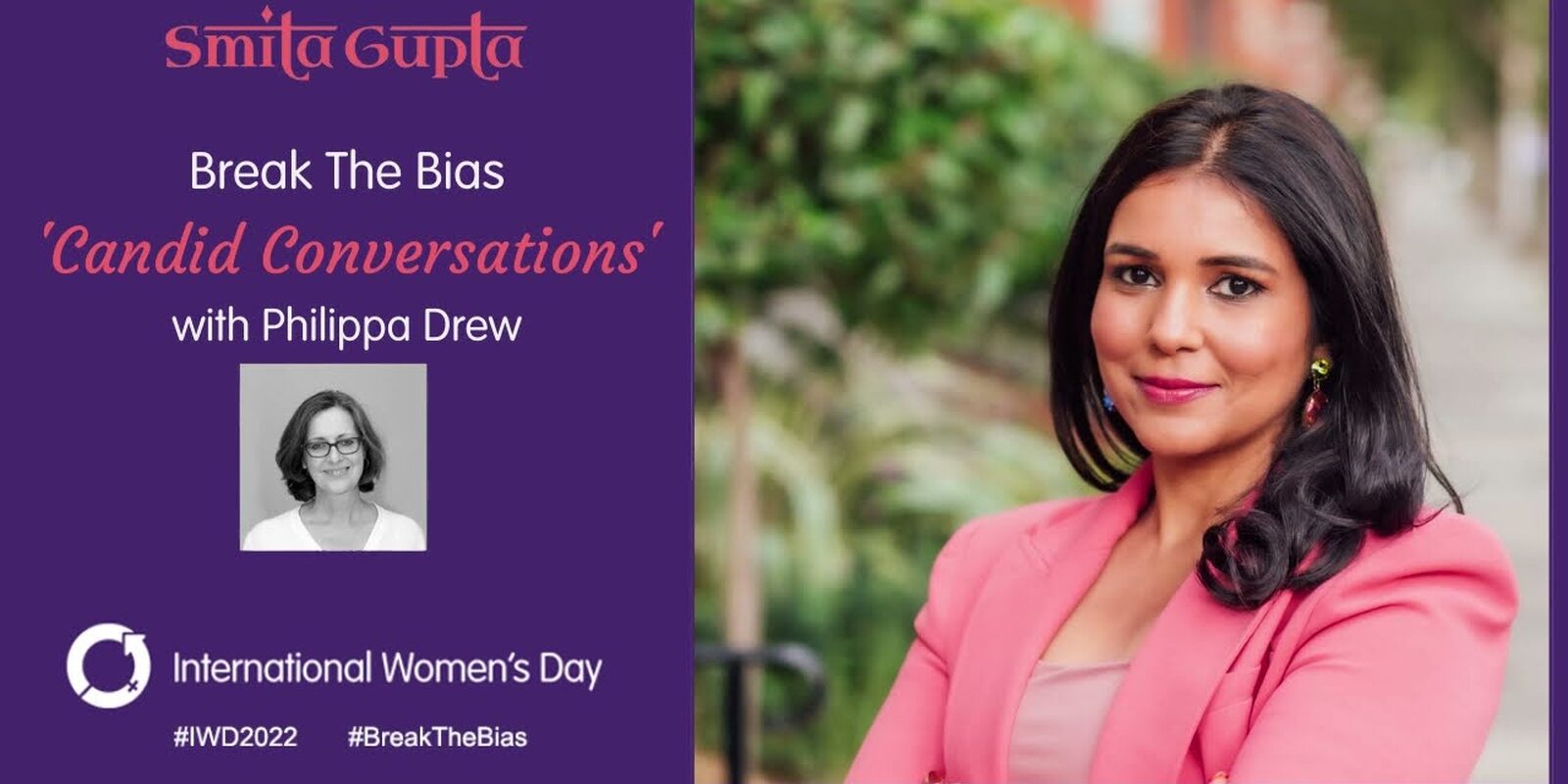 'Candid Conversations'. Smita Gupta with Philippa Drew