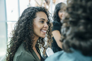 legal businesswomen in discussion